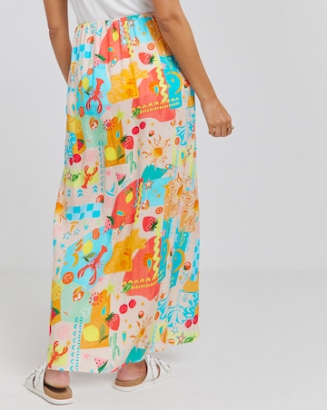 Simply Be Printed Wrap Midaxi Skirt