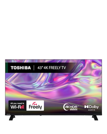 Toshiba 43UV1563DB 43in 4k Ultra HD Smart TV with Freely