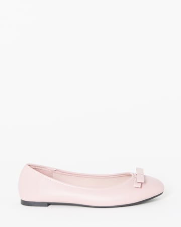 Abundance Classic Bow Ballerina Shoes - Extra Wide Fit (EEE)