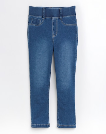 Mid Wash Pull On Capri Jegging