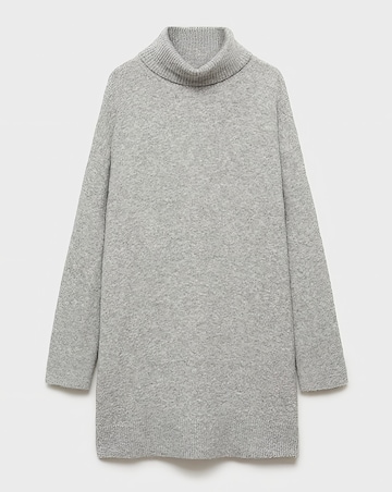 Mango Short Knitted Turtleneck Dress