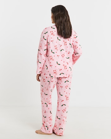 Simply Be (2 Pack) Value Christmas Mistletoe Pyjama Sets