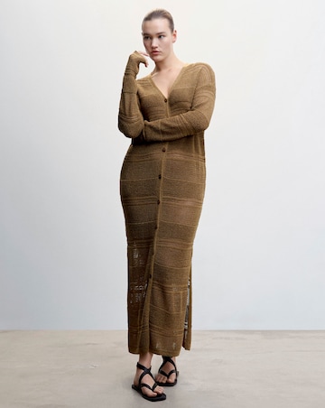 Mango Side Slit Cardigan