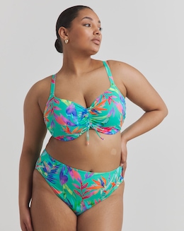 Elomi Toyama Tides Mid Rise Bikini Brief Jade
