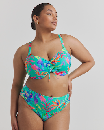 Elomi Toyama Tides Mid Rise Bikini Brief Jade