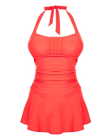 Tropical Non Wired Halter Swimdress