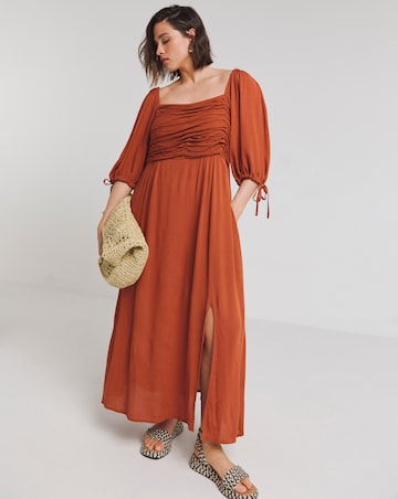 Simply Be Crinkle Soft Volume Midi Dress