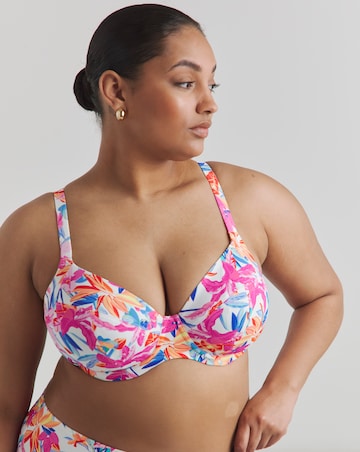 Elomi Savaneta Plunge Wired Bikini Top White