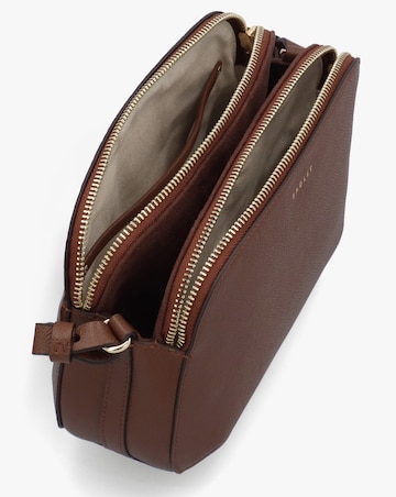 Radley Dukes Place Medium Top Zip Chocolate Leather Cross-Body Bag