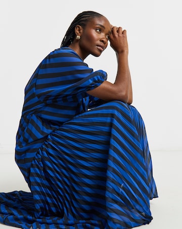 Joanna Hope Stripe Print Tea Dress