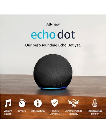 Amazon Echo Dot (5th Gen 2022) Smart Speaker with Alexa - Charcoal