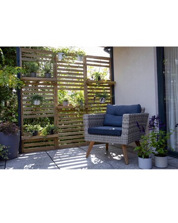 Forest Slatted Wall Planter 1 Shelf