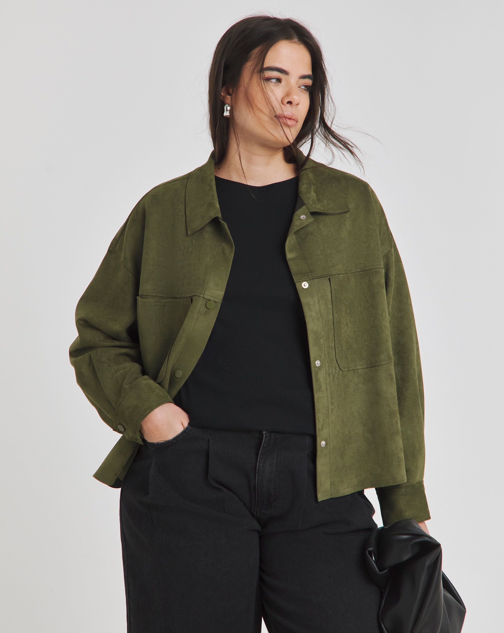 Overshirt in olive