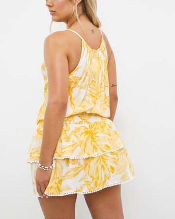 Vibrant Islands Tiered Mini Dress