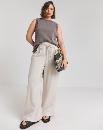Grey Acid Wash Distressed Tank