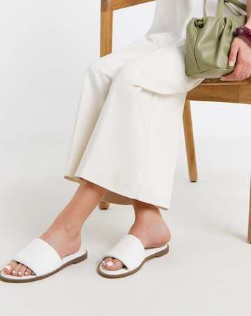 Athena Classic Flat Mules - Wide Fit (E)