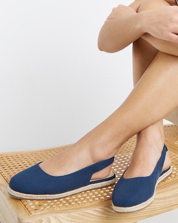 Sherelle Espadrille Flat Slingback Shoes - Extra Wide Fit (EEE)