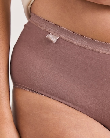 Sloggi (3 Pack) Basic Midi Knickers Cocoa Multi