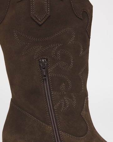 Hydra Embroidered Leather Western Boots Extra Wide EEE Fit Standard Calf