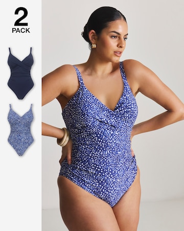 MAGISCULPT Medium Control 2 Pack Plunge Swimsuits