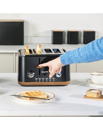 Salter Toronto 4 Slice Black Toaster