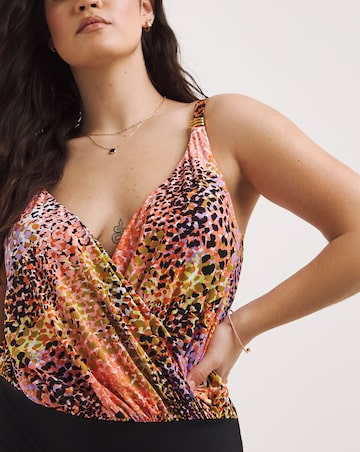 MAGISCULPT Twist Front Blouson Swimsuit