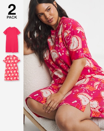 Simply Be (2 Pack) Midi Nighties