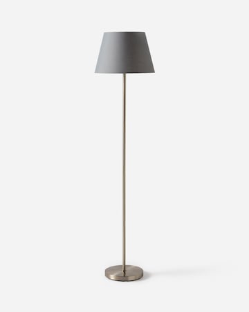 Owen Grey and Chrome Floor Lamp