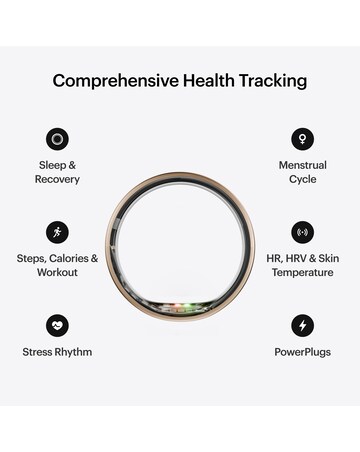 Ultrahuman Ring AIR Bluetooth Smart Ring - Brushed Rose Gold - Size 10