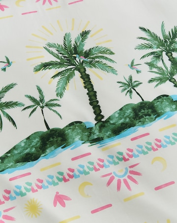 Ariana Palm Cotton Blend Duvet Cover Set