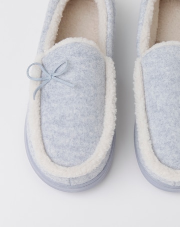 Melody Full Slipper With Bow - Extra Wide Fit (EEE)