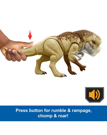 Jurassic World Rebirth Rumble 'n Rampage Dinosaur Action Figure Distortus Rex