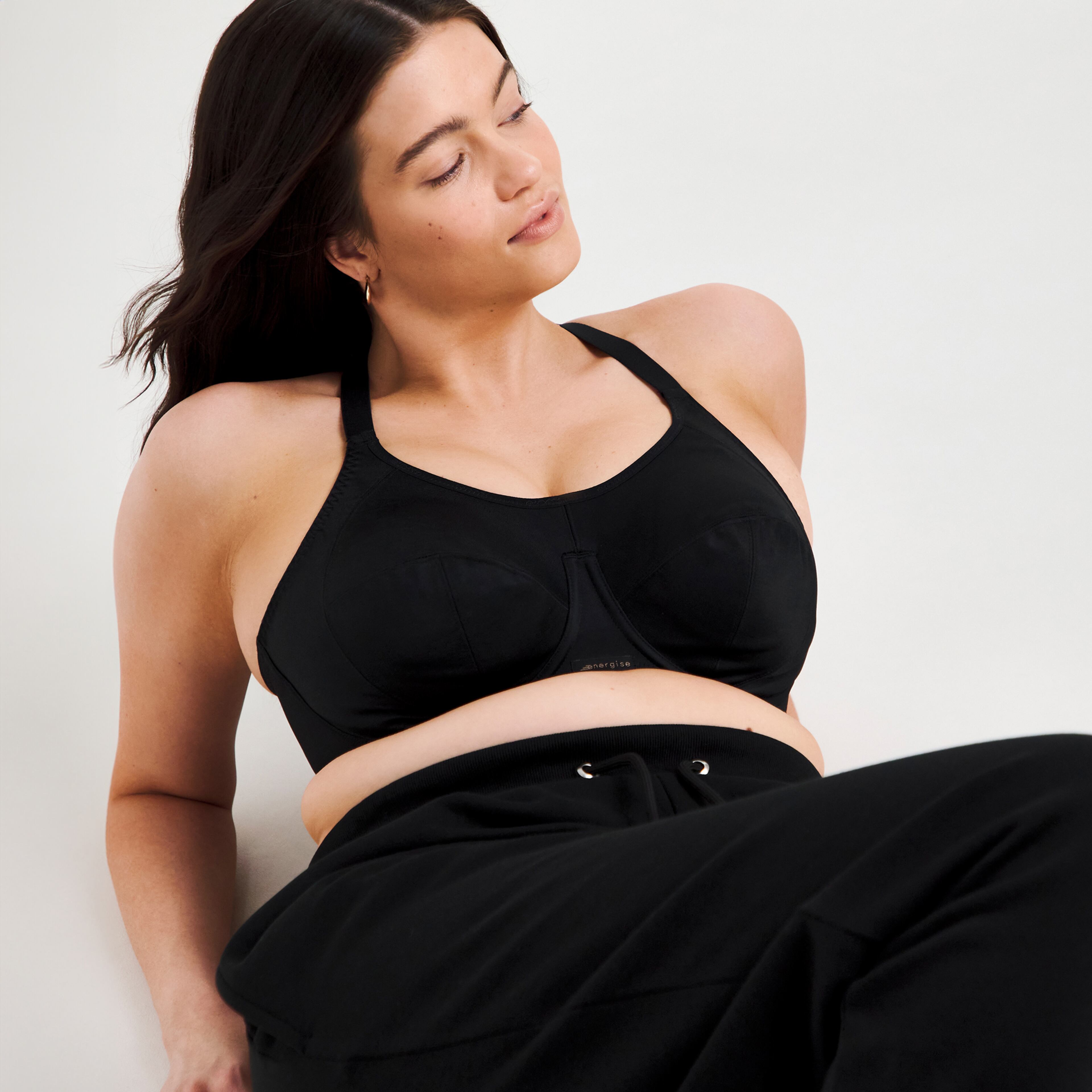 model wearing a sports bra
