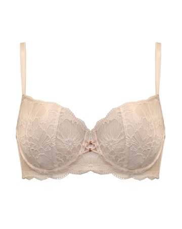 Pour Moi Atelier Lace Balcony Wired Non Pad Bra Ivory/Champagne