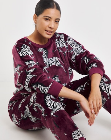 Supersoft Zebra Fleece Twosie
