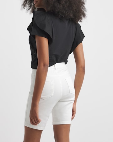Simply Be White 24/7 Knee Short