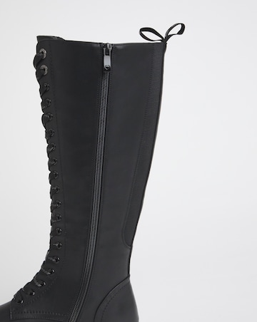 Heavenly Feet Avalon Knee High Boots Standard to Curvy Calf Wide Fit