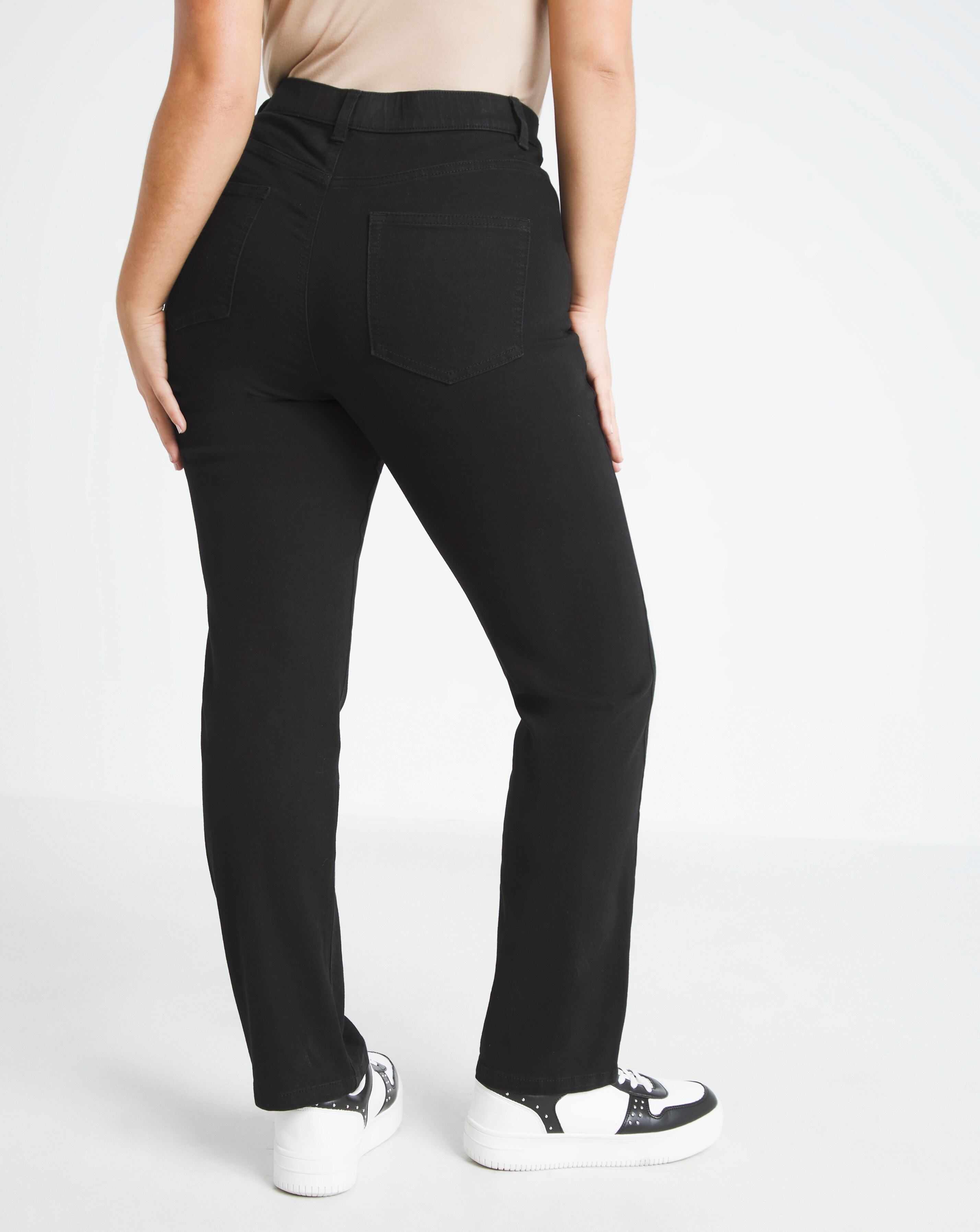 Black 24 7 Straight Leg Jeans Simply Be