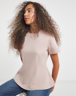 Pink Cinched In Waist Top