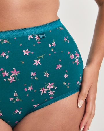 Slimma (4 Pack) Cotton Full Fit Knickers Floral