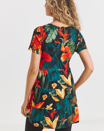 Joe Browns Tiered Tropical Jersey Tunic