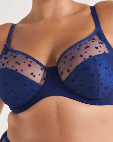 Pretty Secrets (2 Pack) Hannah Stars Full Cup Wired Bras (B-G) Navy/Black