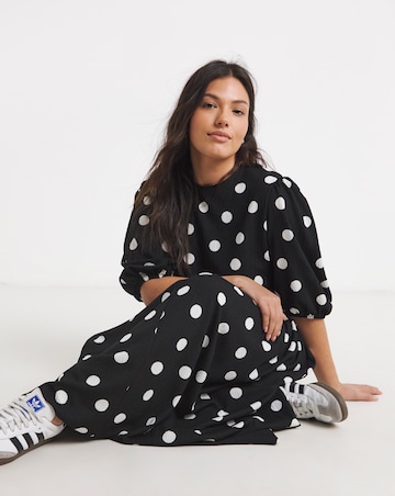 Waffle Drop Hem Dress