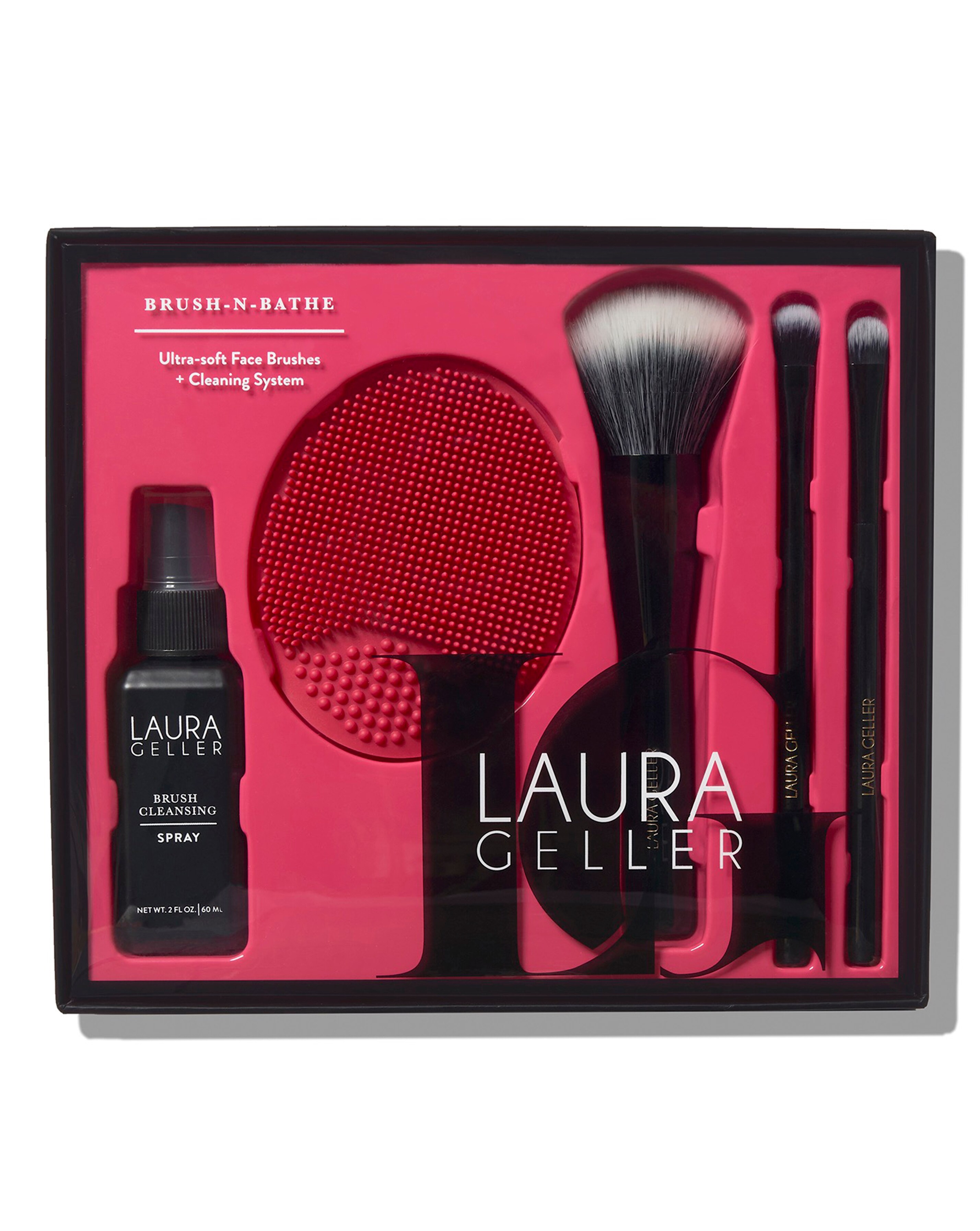 Laura Geller BrushnBathe Ultrasoft Brushes + Cleaning System Simply Be