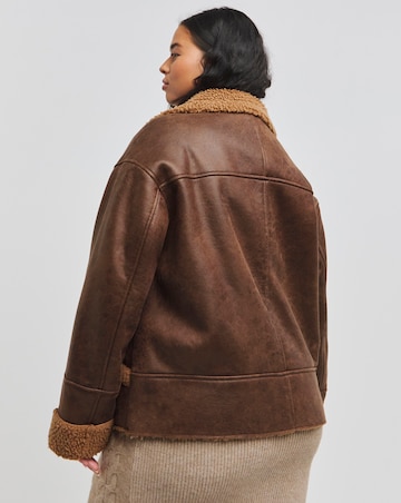 Brown Worn Look Aviator