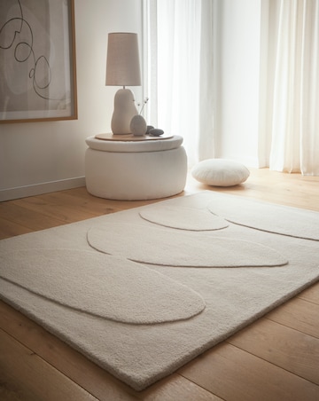 Sculptured Wool Pebble Rug