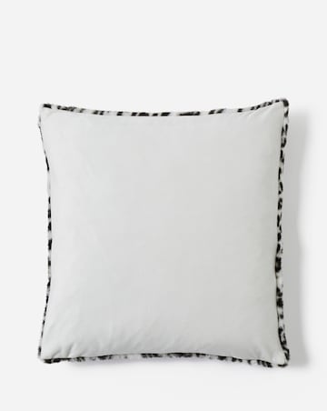 Leopard Printed Faux Fur Cushion