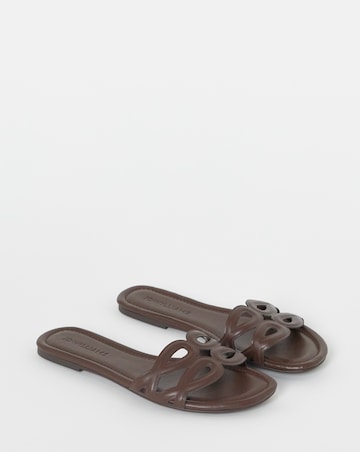 Rosario Padded Loop Detail Mule Sandals - Extra Wide Fit (EEE)