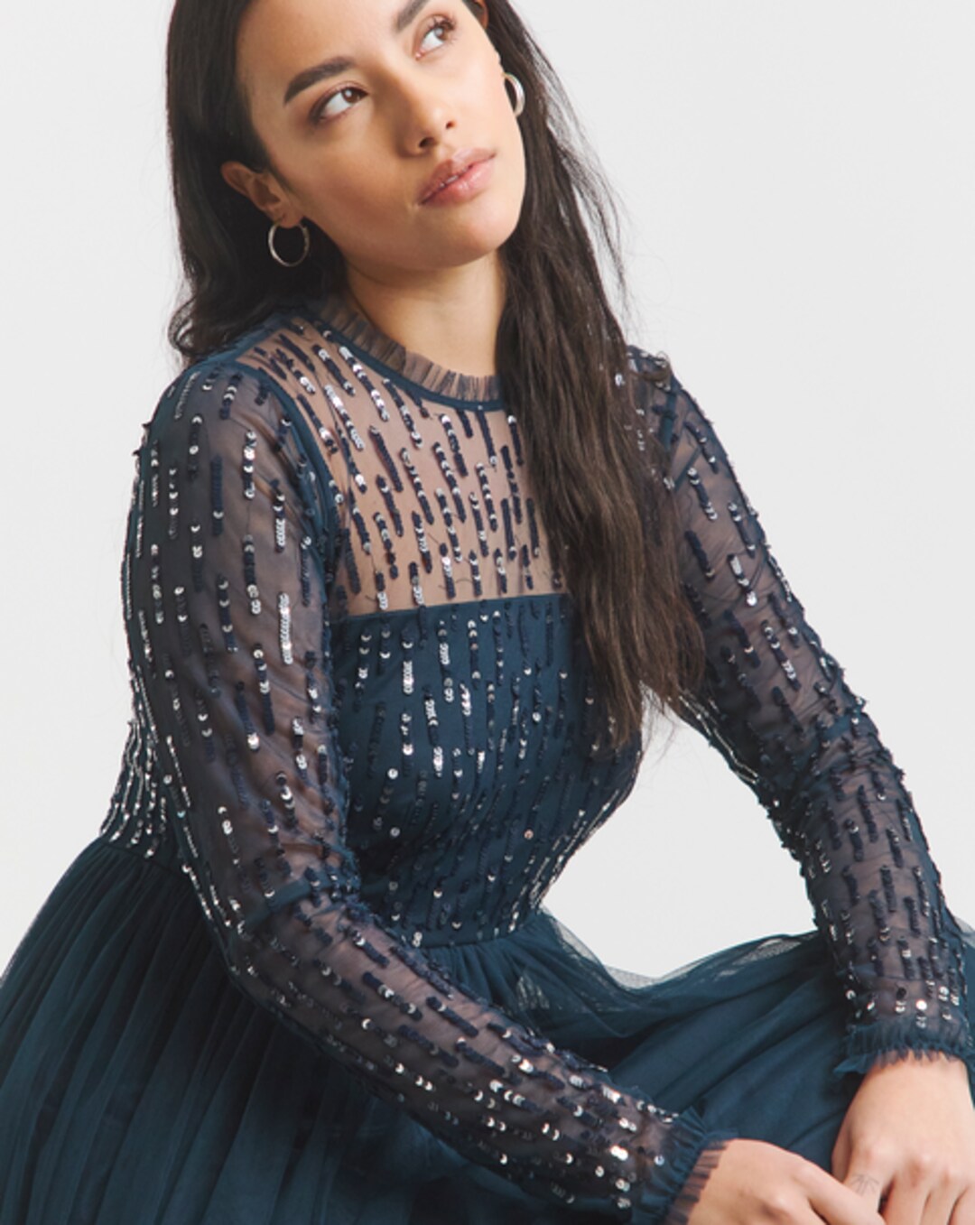 maya curve sequin maxi dress Maya Curve Embellished Maxi Dress