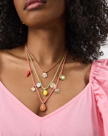 Accessorize 3-Pack Charm Cord Necklaces